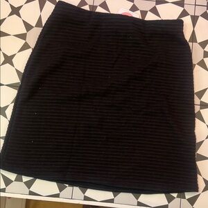 New Sadie & Sage Black Ribbed mini Skirt